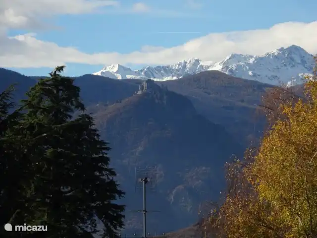 Casa Avventura in Italy, Piedmont, Almese - terraced house Sacra di San MIchele seen from the balcony