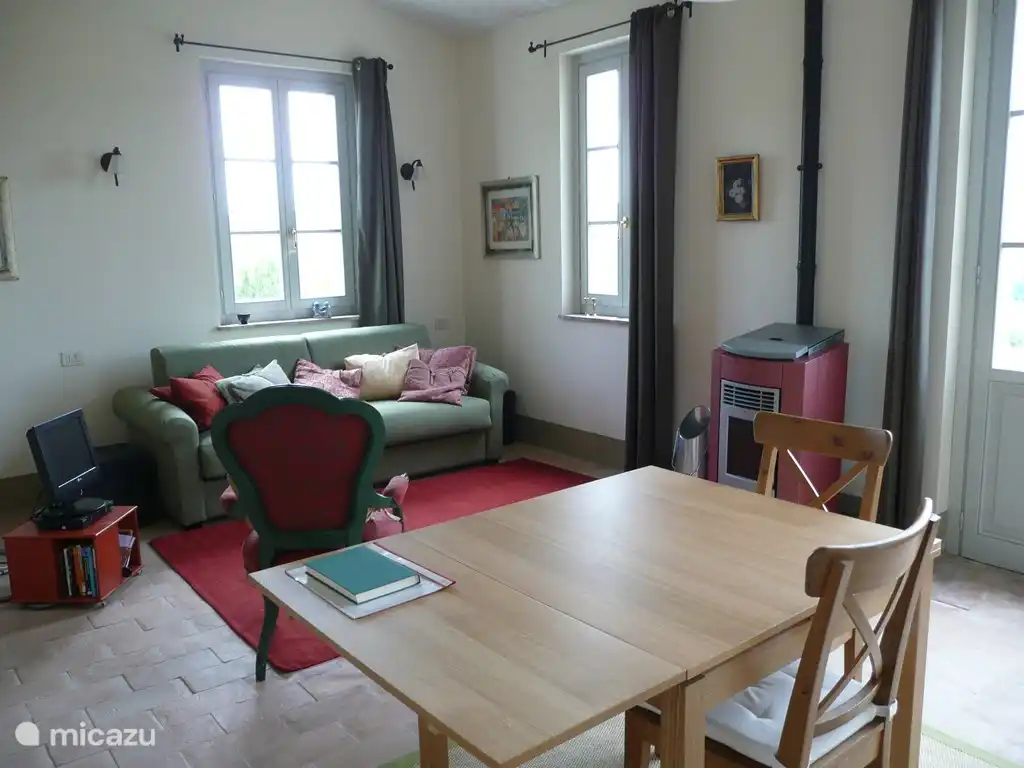 Ein Blick auf das Innere des Studios.