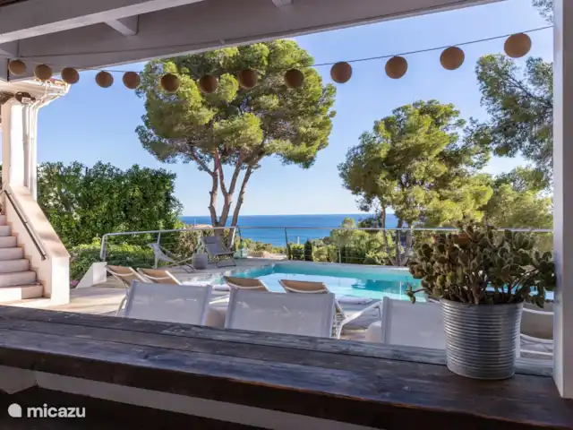 Location de Vacances Espagne, Costa Blanca, Benissa, villa - Villa La Bohême vue de notre bar