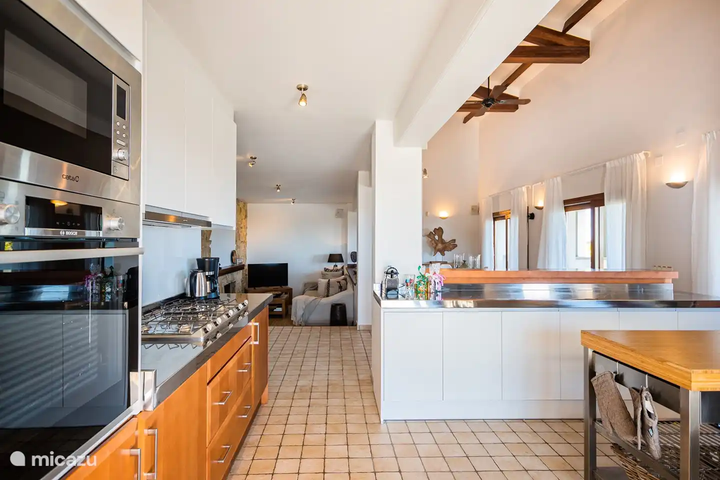 So kommen Sie von der Terrasse herein