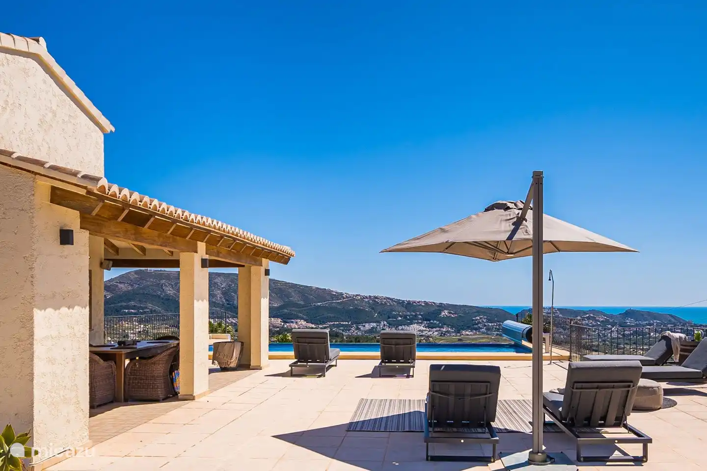 Es ist immer wieder ein Vergnügen, den Panoramablick von der Terrasse zu genießen