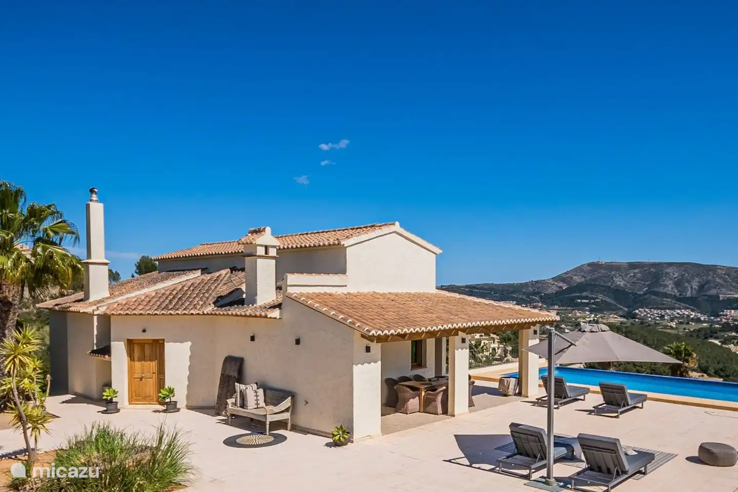 Blick vom Pétanque-Bereich