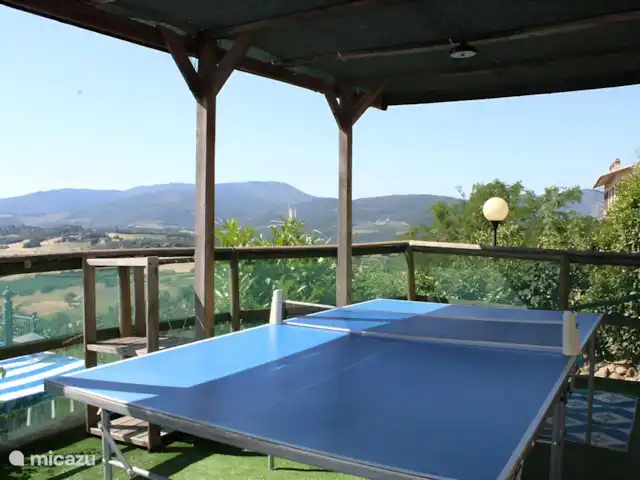 NIEUW - Lo Scricciolo  Appartement D huren in Italië, Toscane, Montecastelli Pisano - appartement Tafeltennistafel op overdekt terras