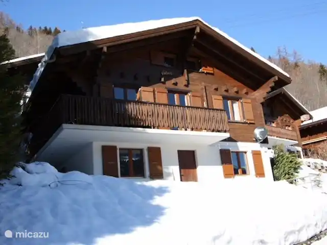 chalet huren in Zwitserland, Wallis, Fiesch – Chalet Valais Huis in de winter