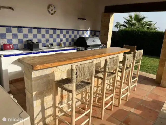 Villa Muntalmar en España, Costa Blanca, Jávea - villa Cocina exterior con barbacoa de gas nueva (2023)