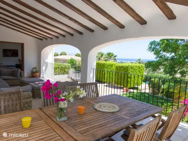 Villa Muntalmar en España, Costa Blanca, Jávea - villa Encantador lugar para cenar en la naya con vistas al mar.