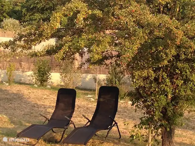 Wandelen, Frankrijk, Drôme, Mirabel-aux-Baronnies, vakantiehuis Les Saffres,  villa met zwembad leeshoek