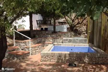 Vakantiehuis Spanje, Andalusië, Cómpeta vakantiehuis Casa buena vista tuinGarten