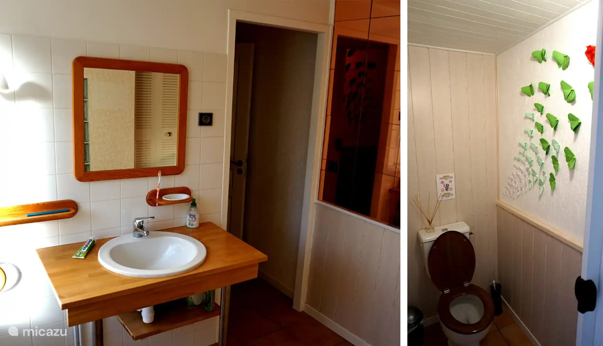 Badezimmer mit separater Toilette