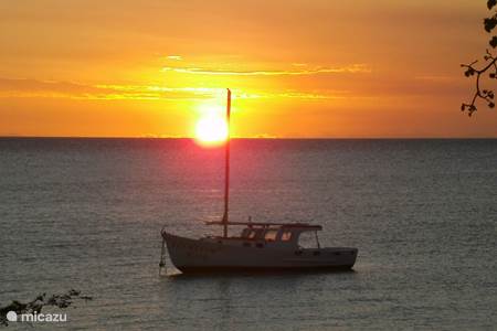 Coucher de soleil sur la terrasse du front de mer, Boca Sami/St Michielsbaai