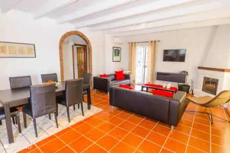 Vakantiehuis Spanje, Andalusië, Canillas De Albaida villa Casa del mar leefruimte
