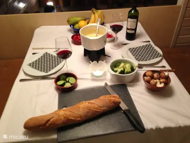 'Sur la montagne' | Allemagne, Hesse, Kirchheim - maison de vacances Et puis.... de délicieuses fondues au fromage !