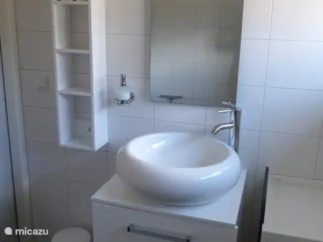 't Juttendel | Pays-Bas, Drenthe, Ruinen - maison de vacances Lavabo avec meuble de rangement.
