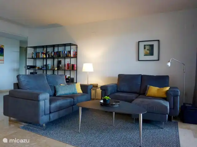 appartement huren in Spanje, Costa Blanca, Altea la Vieja – Prachtig app. nabij zee en Golf De woonkamer.