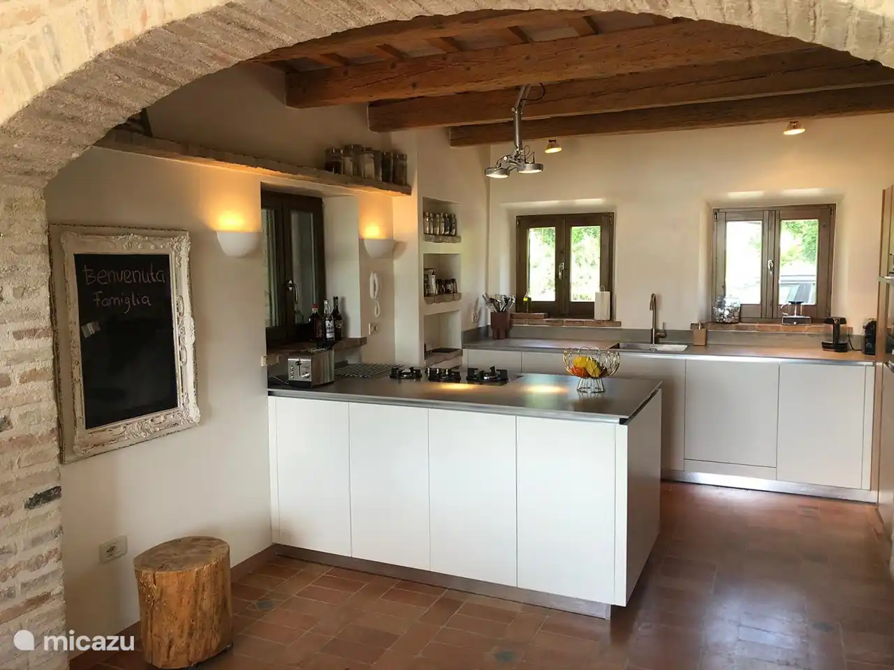 kitchen with cooking island