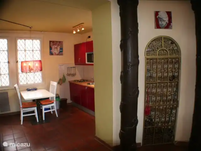 Pabellón de Cochem en el Mosela en Alemania, Mosela, Cochem - casa vacacional rincón de la cocina