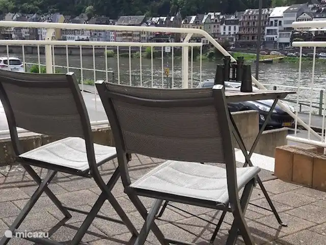 Pabellón de Cochem en el Mosela en Alemania, Mosela, Cochem - casa vacacional Terraza exterior con vistas al Mosela