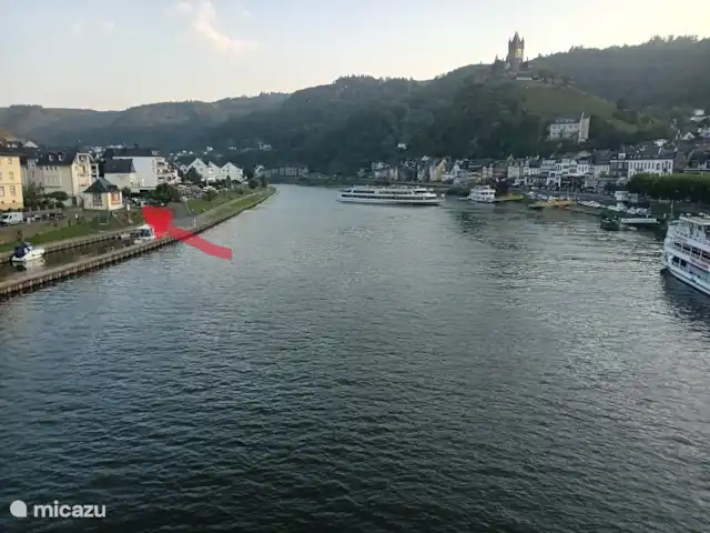 Pabellón de Cochem en el Mosela en Alemania, Mosela, Cochem - casa vacacional flecha = casa de vacaciones