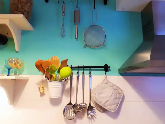 Casa León en Moraira con vistas al mar en España, Costa Blanca, Moraira - casa vacacional Detalle de cocina
