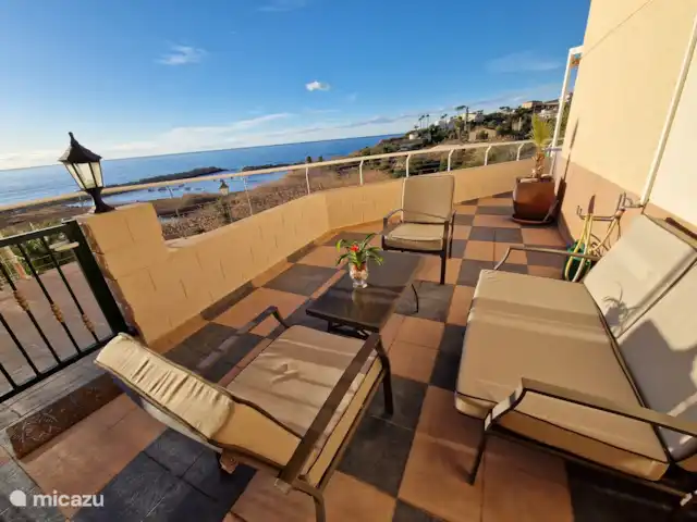 BELLA VISTA 1ère ligne, la plus belle/délicieuse | Espagne, Costa Blanca, El Campello - appartement 2ème terrasse avec vue mer totalement dégagée.