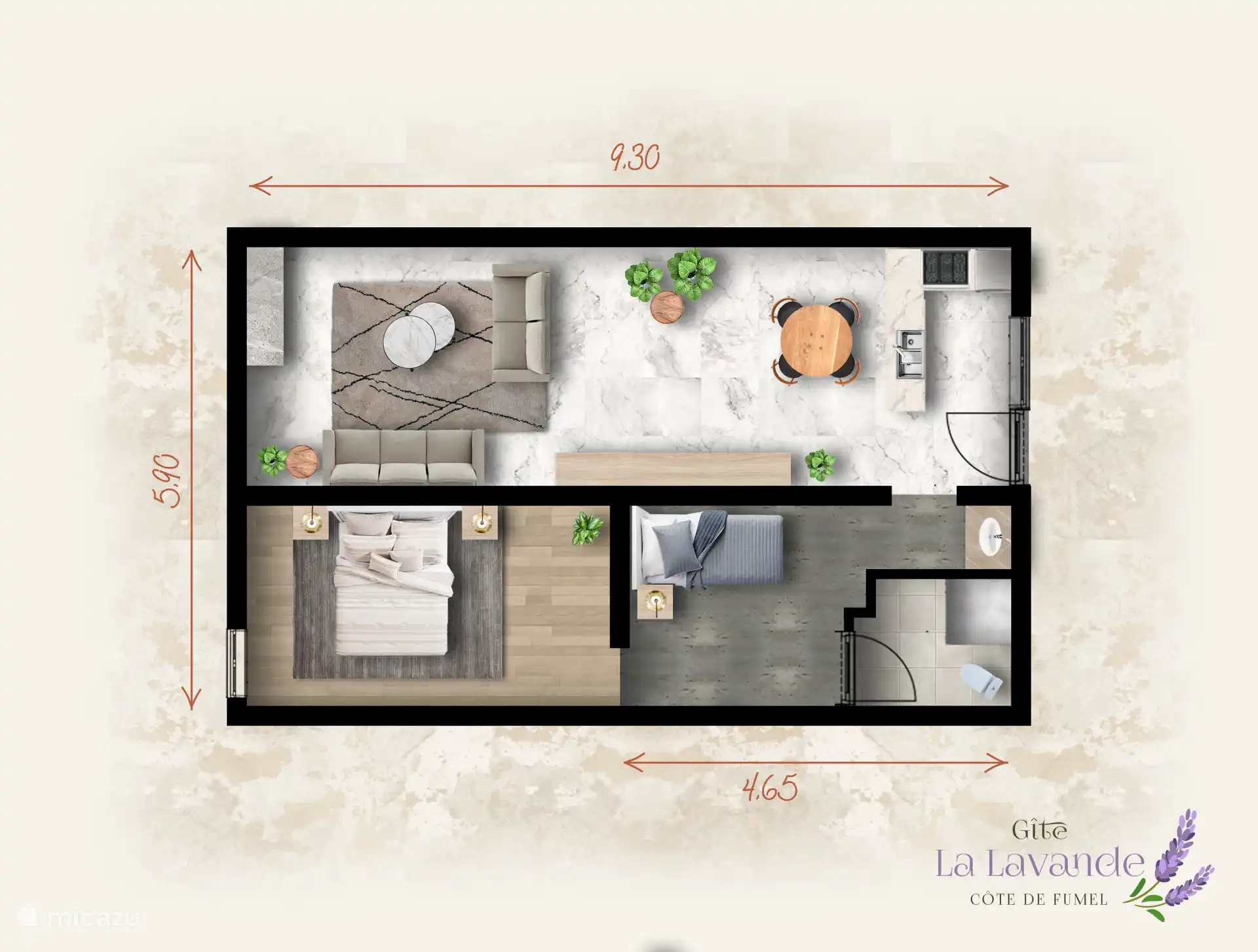 Plattegrond Gite