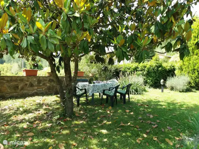 appartement huren in Italië, Toscane, Montaione – Magnolia Ontbijt in de tuin