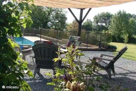 Vakantiehuis Frankrijk, Vendée, Loge-Fougereuse gîte / cottage Maison La Chenille Zwembad