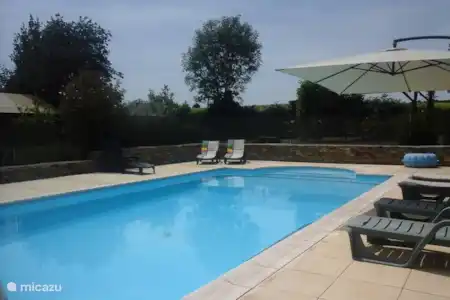 Vakantiehuis Frankrijk, Vendée, Loge-Fougereuse gîte / cottage Maison La Chenille Zwembad