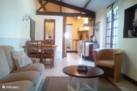 Vakantiehuis Frankrijk, Vendée, Loge-Fougereuse gîte / cottage Maison La Chenille Woonkamer
