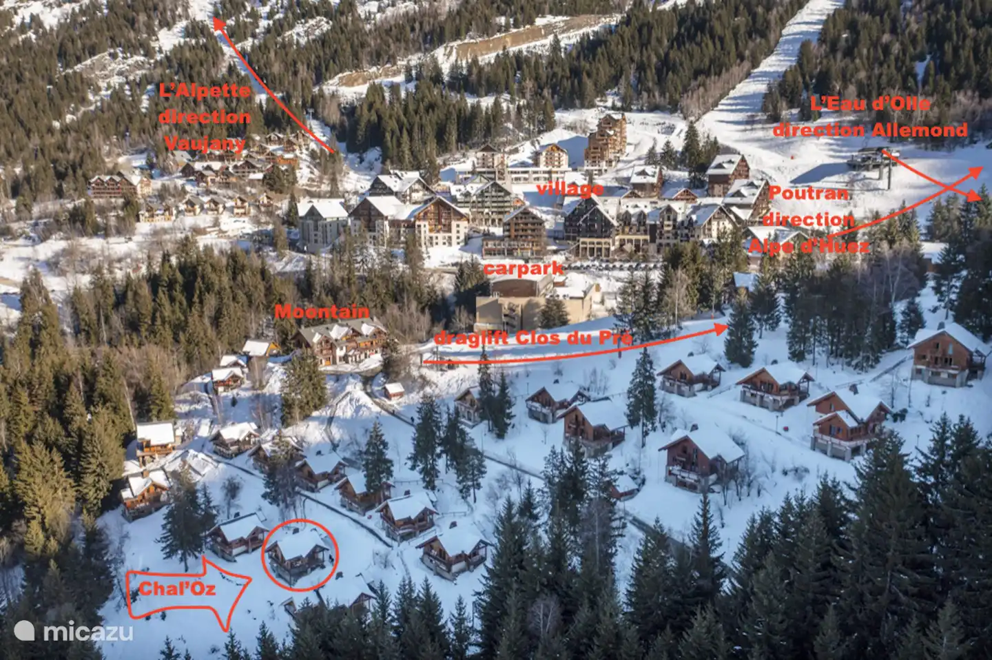 chalet, Vaujany, Isère, Frankreich - Chal'Oz