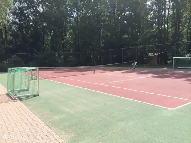 La vue sur la forêt | Pays-Bas, Overijssel, Ootmarsum - bungalow Court de tennis au parc de vacances