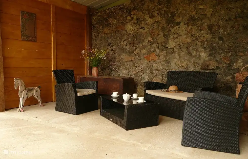 Die überdachte Terrasse