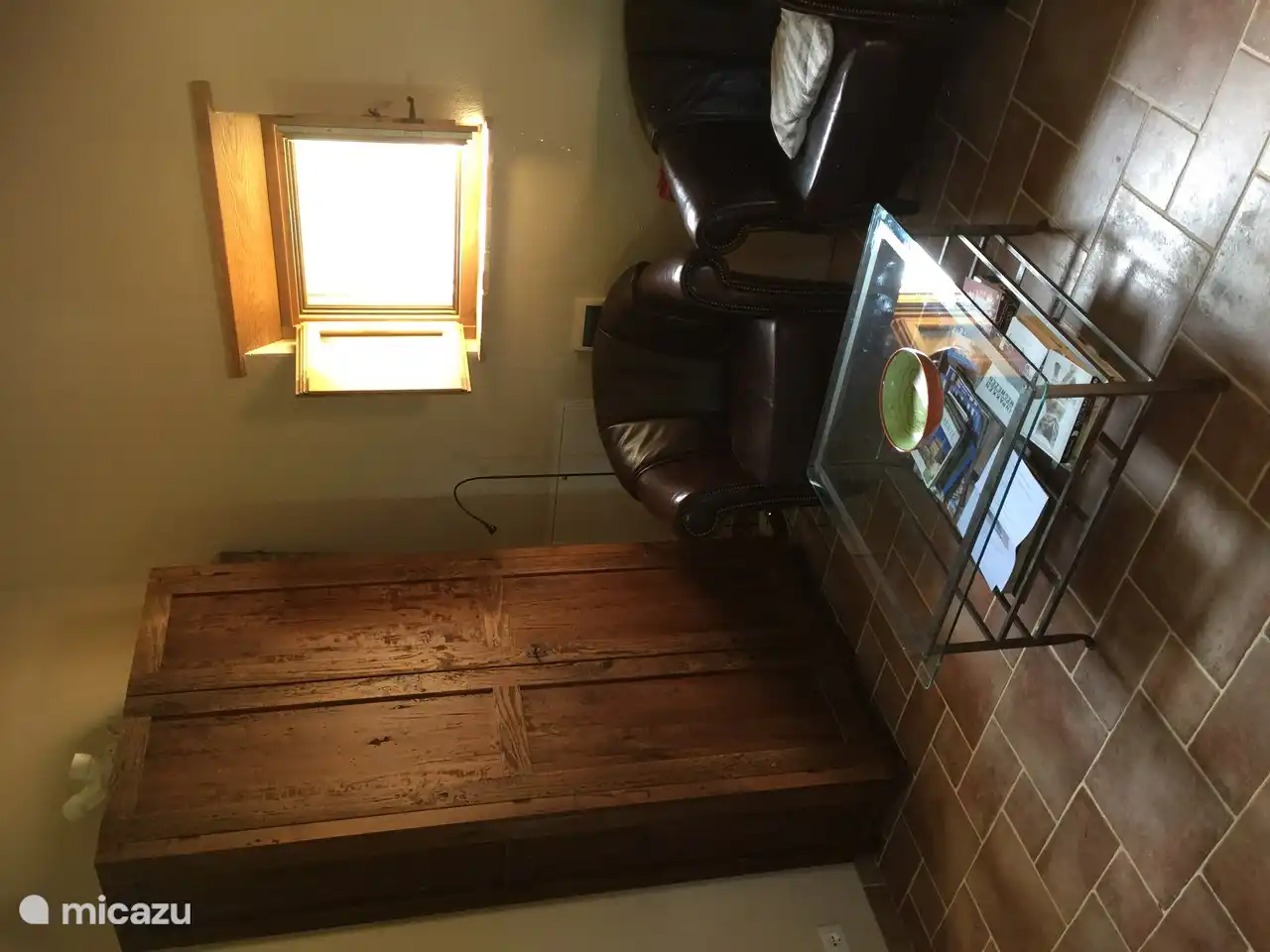 Hanging wardrobe and seat in Espresso