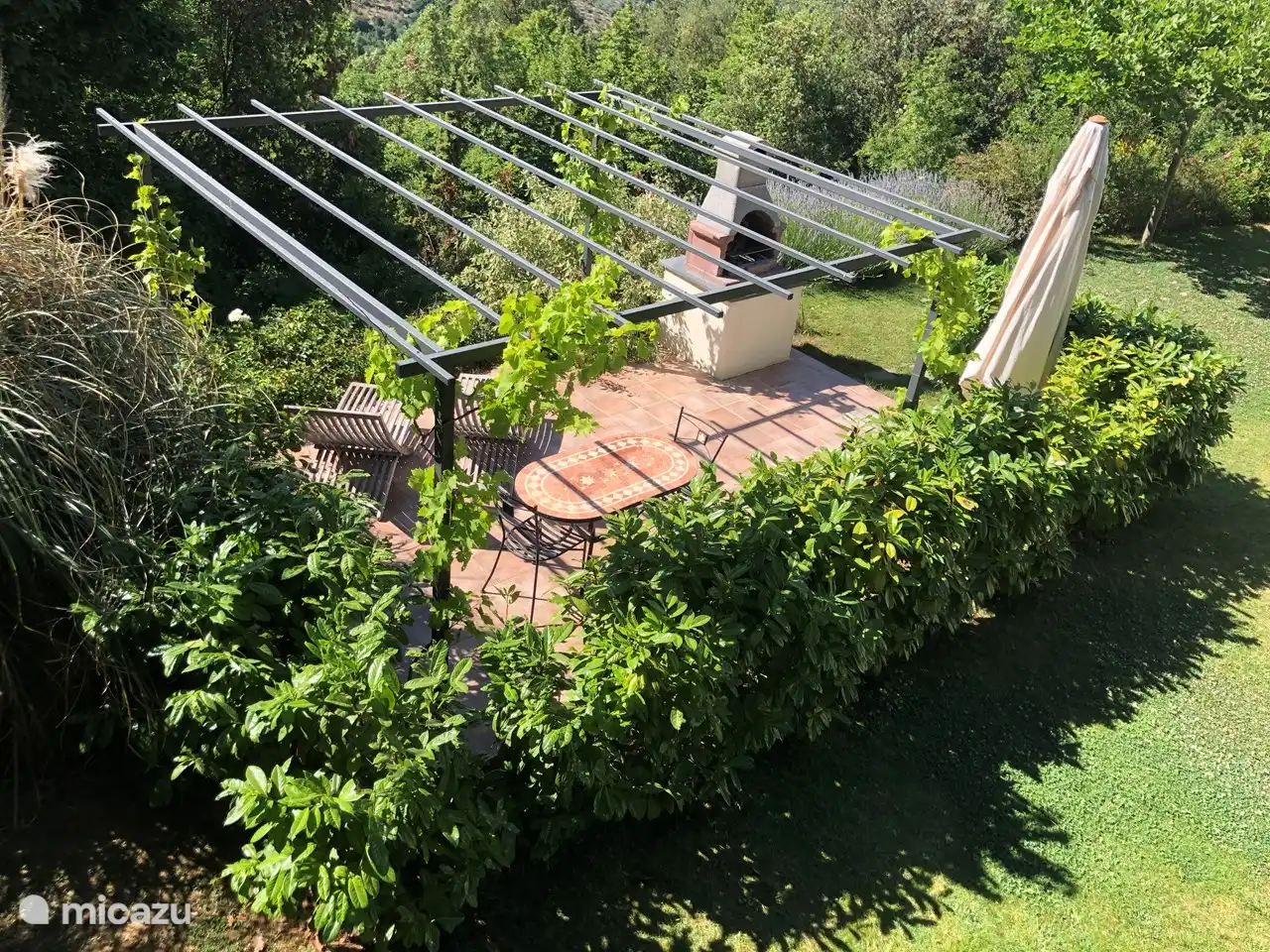 Terrace of Espresso seen from above