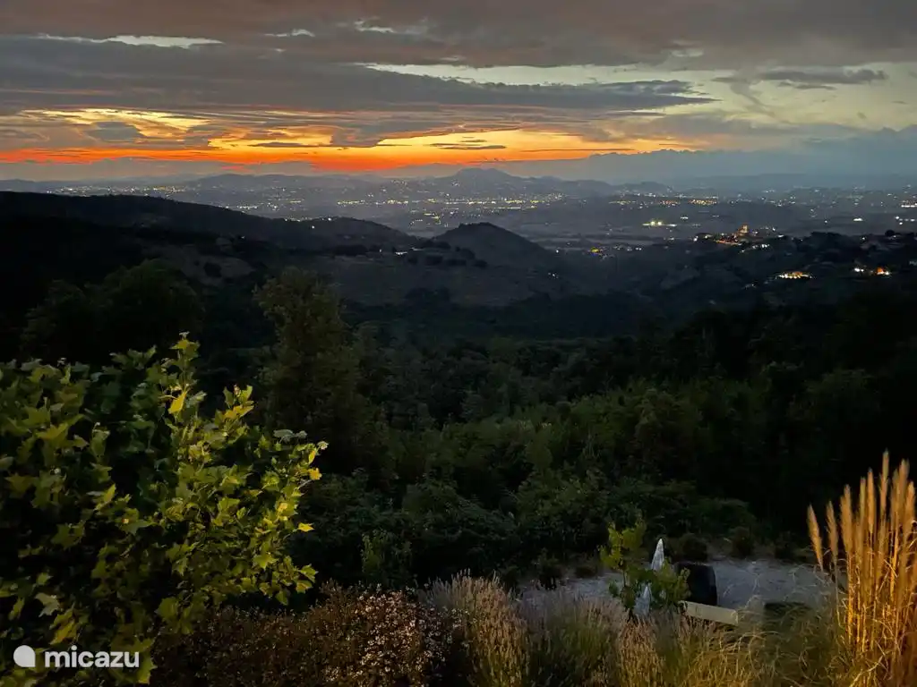 Sunset sky over Perugia