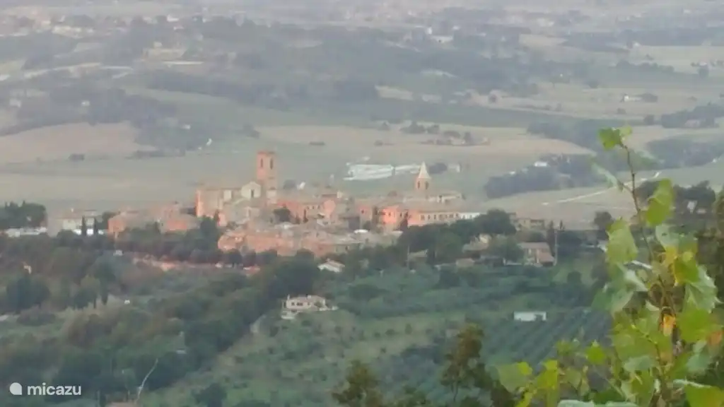 View on Etruscan village of Bettona