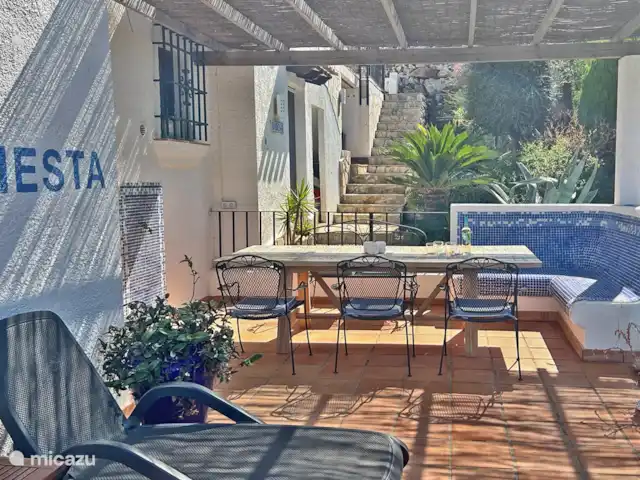 Location de Vacances Espagne, Costa Blanca, Dénia, villa - Maison Miguel Grande terrasse latérale au rez-de-chaussée