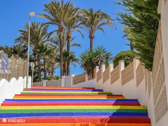 Appartements Andalousie - TOR09 | Espagne, Costa del Sol, Nerja - appartement Escalier menant à Torrecilla playa