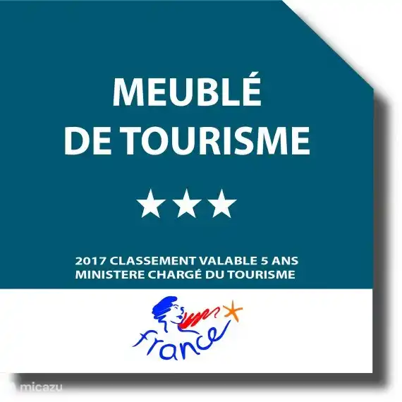Gîte Meuble 3* par Gîtes de France