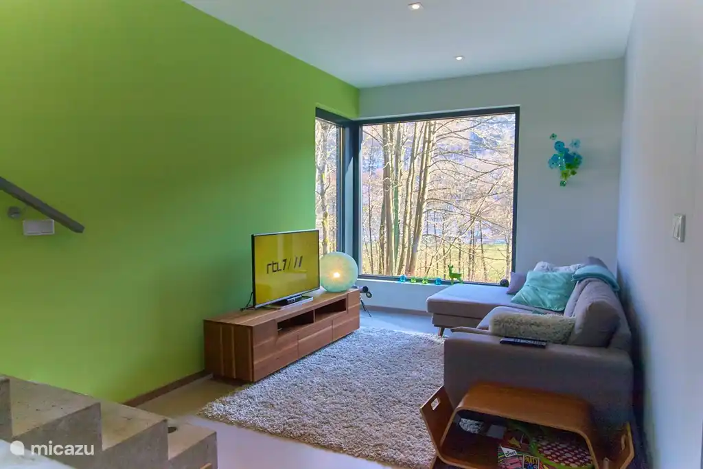 Salle TV rez-de-chaussée avec Smart TV et satellite HD