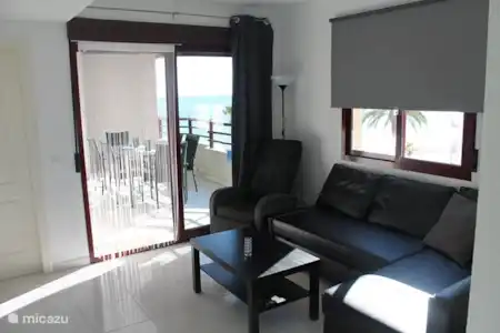 Vakantiehuis Spanje, Costa Blanca, Calpe appartement Strand appartement Topacio IV woonkamer