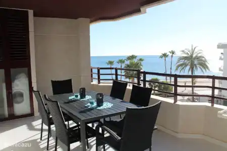 Vakantiehuis Spanje, Costa Blanca, Calpe appartement Strand appartement Topacio IV balkon