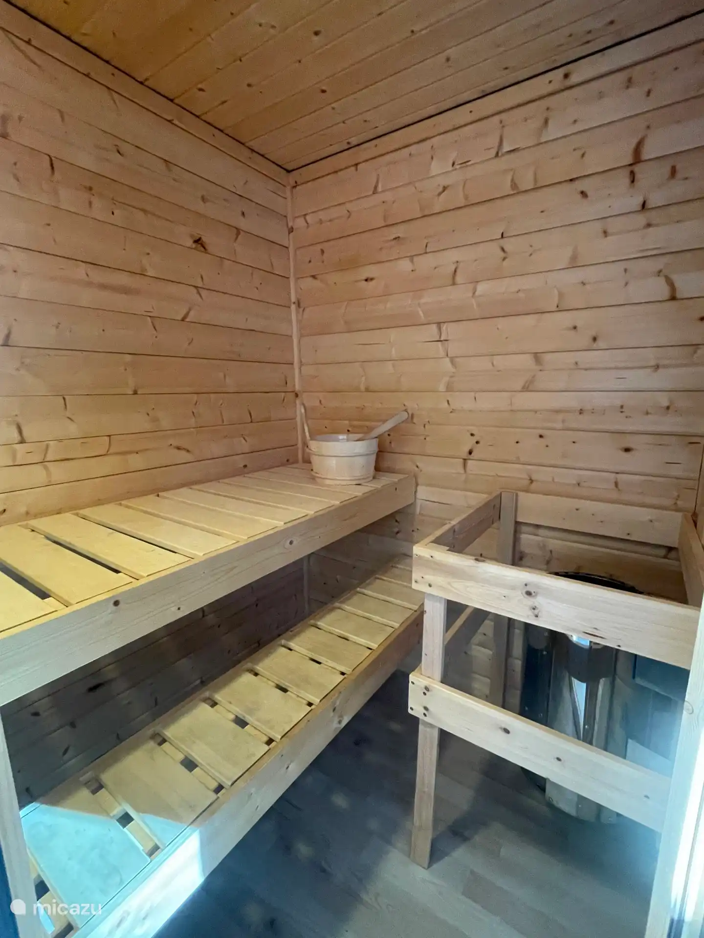 sauna in slaapkamer