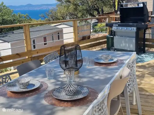 Mobilhome Saint Raphael Cote D Azur | France, Côte d'Azur, Boulouris - mobil-home barbecue à gaz