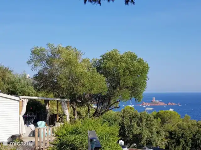 Mobilhome Saint Raphael Cote D Azur | France, Côte d'Azur, Boulouris - mobil-home Belle vue sur l'île d'Ill dor