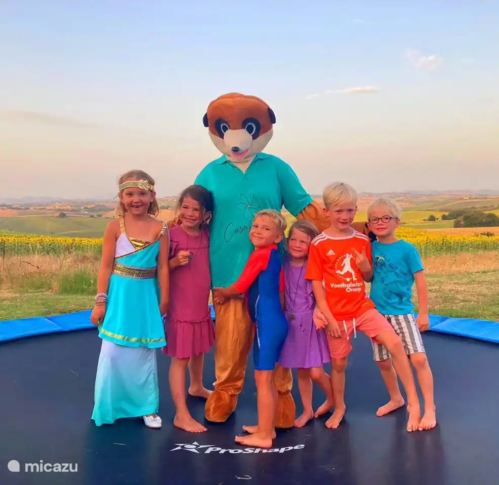 Padu auf dem Trampolin