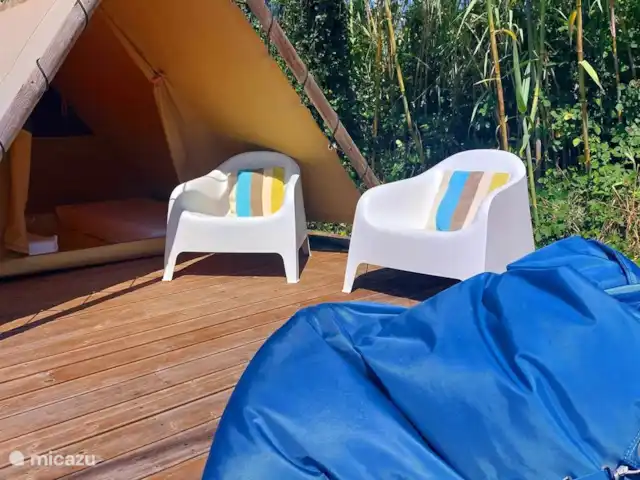 A Casa Cingoli Noce | Italie, Marche, Cingoli - appartement Tente glamping avec coin salon
