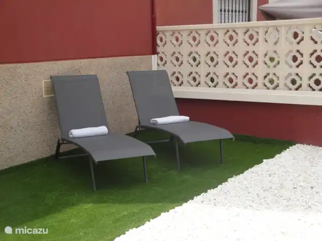 appartement huren in Spanje, Costa Blanca, Torrevieja – Casa Batala achtertuin