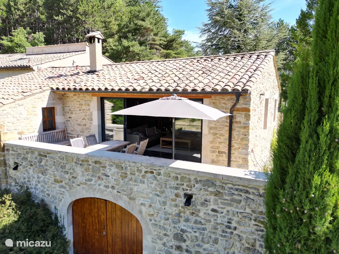 Terrasse de la maison de vacances