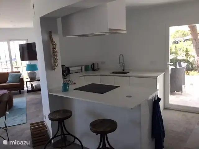 El Xoriguer en España, Costa Blanca, Altea - villa Cocina totalmente nueva totalmente equipada, con salida a terraza